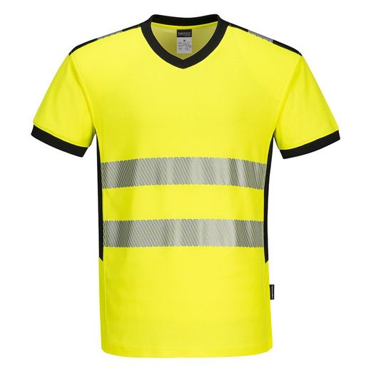 PW3 Warnschutz-T-Shirt mit V-Ausschnitt
