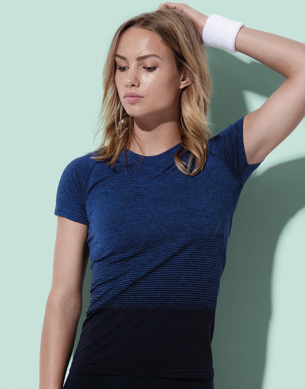 Camiseta raglan mujer sin costuras — Maxport Vestuario Laboral