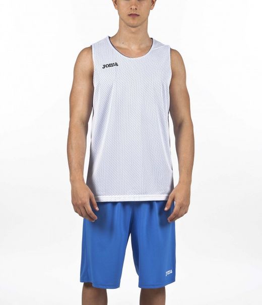 Camiseta Reversible Aro Royal-Blanco S/M