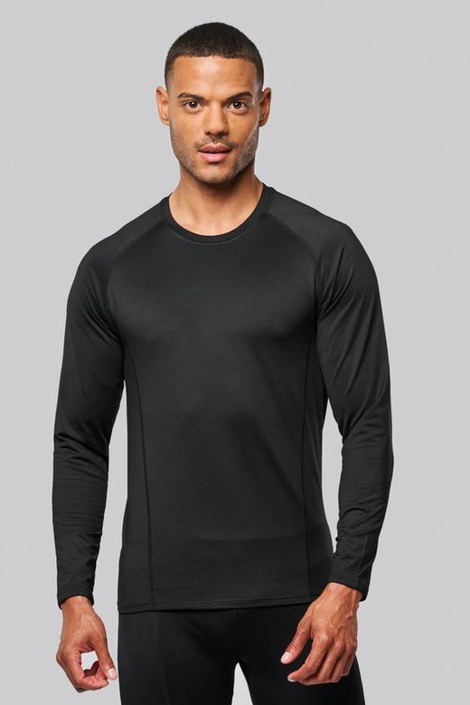 ZWEITES LEDER-T-SHIRT MIT LANGEM ÄRMEL "QUICK DRY"
