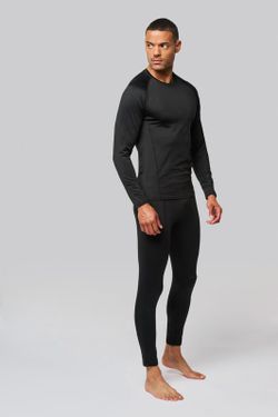 ZWEITES LEDER-T-SHIRT MIT LANGEM ÄRMEL "QUICK DRY"