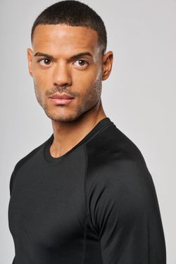 ZWEITES LEDER-T-SHIRT MIT LANGEM ÄRMEL "QUICK DRY"