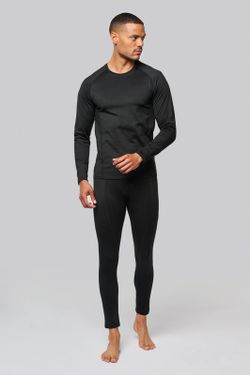 ZWEITES LEDER-T-SHIRT MIT LANGEM ÄRMEL "QUICK DRY"