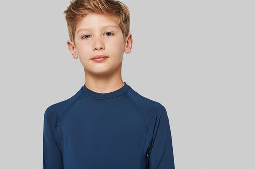 T-SHIRT MANICA LUNGA SECONDO CUOIO "QUICK DRY" BAMBINI