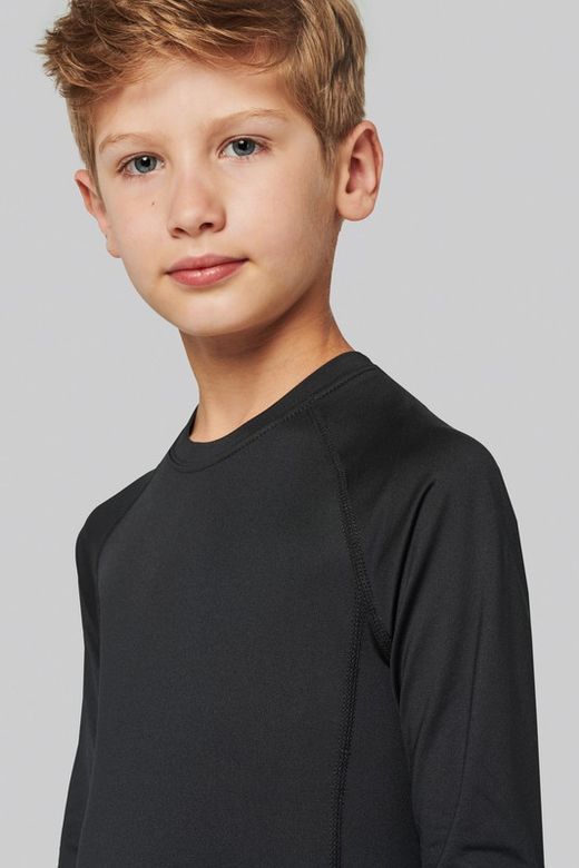 T-SHIRT MANICA LUNGA SECONDO CUOIO "QUICK DRY" BAMBINI