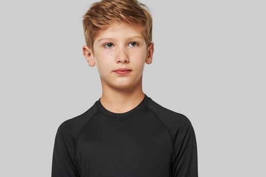 T-SHIRT MANICA LUNGA SECONDO CUOIO "QUICK DRY" BAMBINI