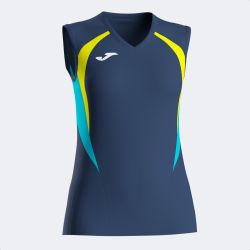 Camiseta Sin Mangas Championship 20 Dark Navy Amarillo Flúor