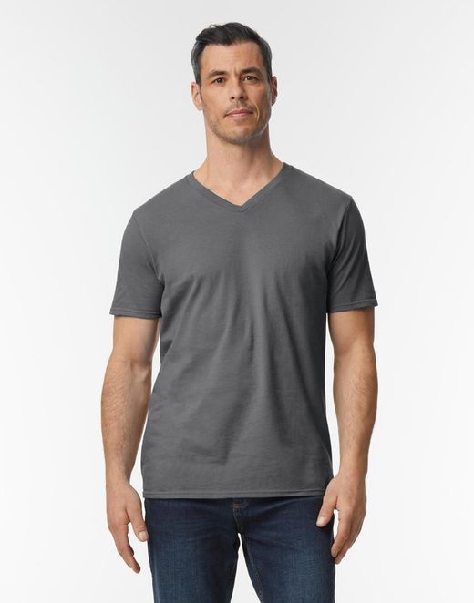 Herren Softstyle® T-Shirt mit V-Ausschnitt