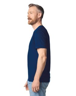 Herren Softstyle® T-Shirt mit V-Ausschnitt
