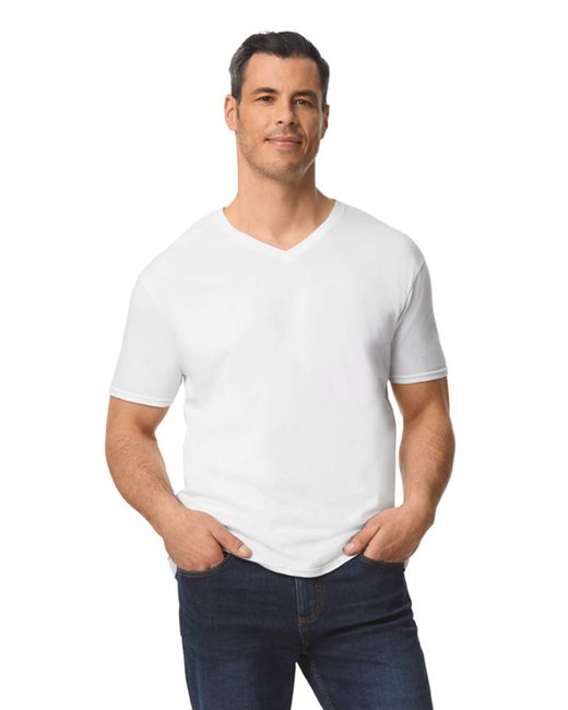 Herren Softstyle® T-Shirt mit V-Ausschnitt