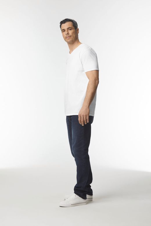 Herren Softstyle® T-Shirt mit V-Ausschnitt