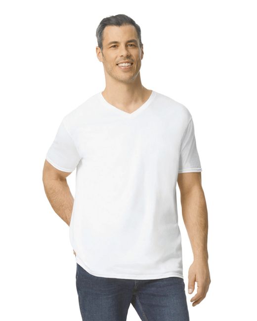 Herren Softstyle® T-Shirt mit V-Ausschnitt