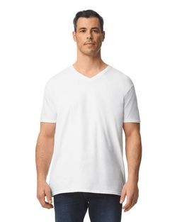 Herren Softstyle® T-Shirt mit V-Ausschnitt