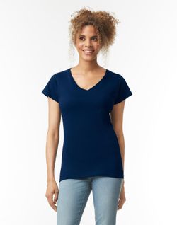 T-shirt con scollo a V Softstyle® da donna