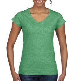 T-shirt con scollo a V Softstyle® da donna