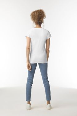 T-shirt con scollo a V Softstyle® da donna