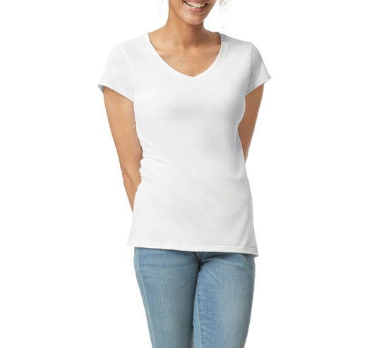 T-shirt con scollo a V Softstyle® da donna