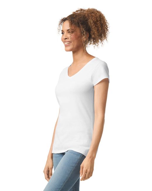 T-shirt con scollo a V Softstyle® da donna