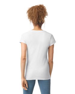 T-shirt con scollo a V Softstyle® da donna