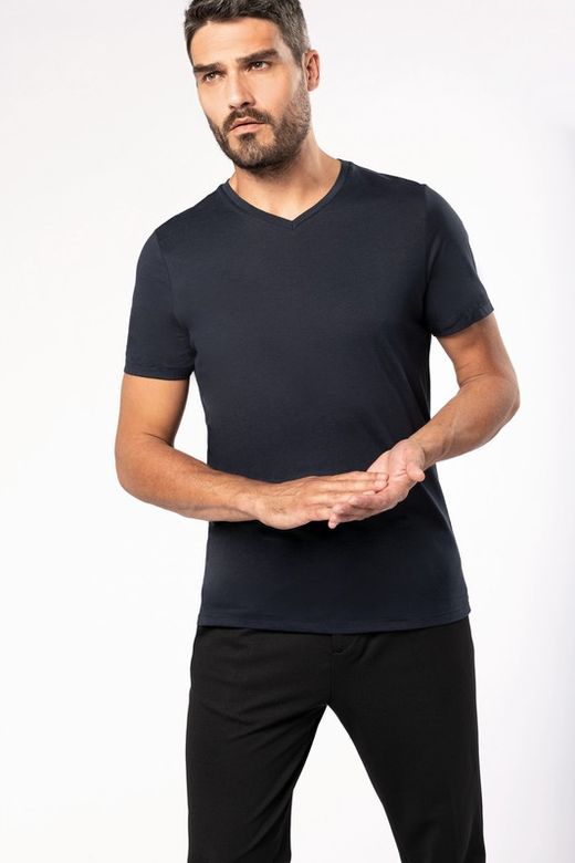 Camiseta Supima® Cuello De Pico Manga Corta Para Hombre