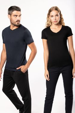 Camiseta Supima® Cuello De Pico Manga Corta Para Hombre