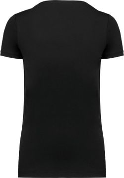 Supima® Kurzarm T-Shirt mit V-Ausschnitt für Damen