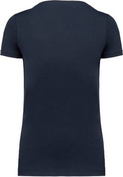 Supima® Kurzarm T-Shirt mit V-Ausschnitt für Damen