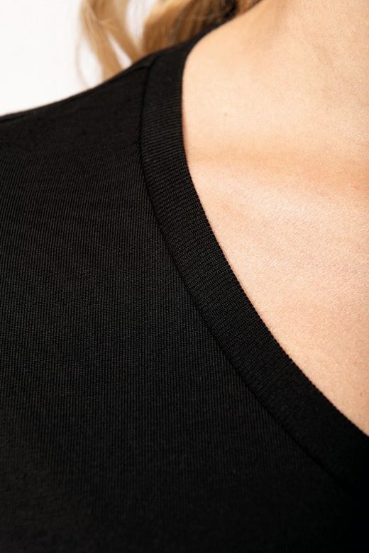 Supima® Kurzarm T-Shirt mit V-Ausschnitt für Damen