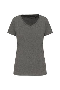 Supima® Kurzarm T-Shirt mit V-Ausschnitt für Damen