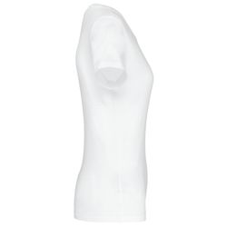 Supima® Kurzarm T-Shirt mit V-Ausschnitt für Damen