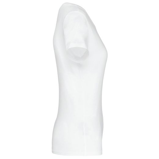Supima® Kurzarm T-Shirt mit V-Ausschnitt für Damen