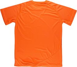 Camiseta técnica en colores flúor de manga corta Naranja