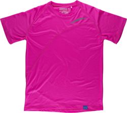 Camiseta técnica en colores flúor de manga corta Rosa Flúor