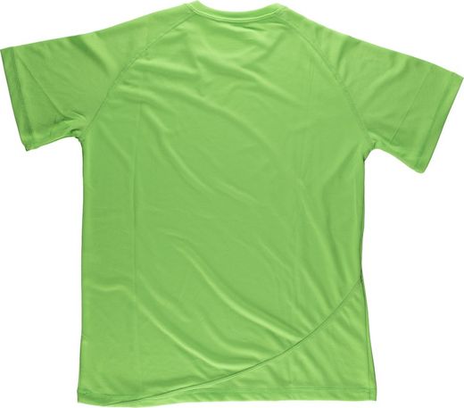 Camisa técnica fluor de manga curta com detalhes refletivos Fluor Green