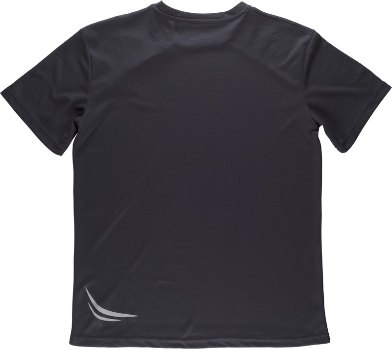 Camiseta linea 6, tipo malla con manga corta Negro / Naranja — Maxport  Vestuario Laboral