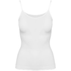 Canotta donna ecosostenibile senza cuciture spalline sottili