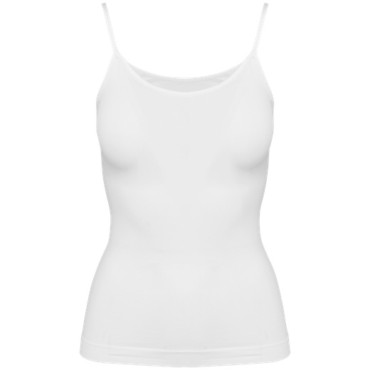 Canotta donna ecosostenibile senza cuciture spalline sottili
