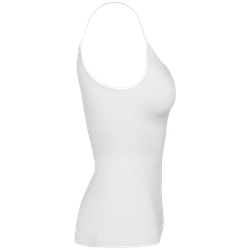 Canotta donna ecosostenibile senza cuciture spalline sottili