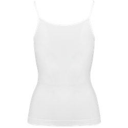 Canotta donna ecosostenibile senza cuciture spalline sottili