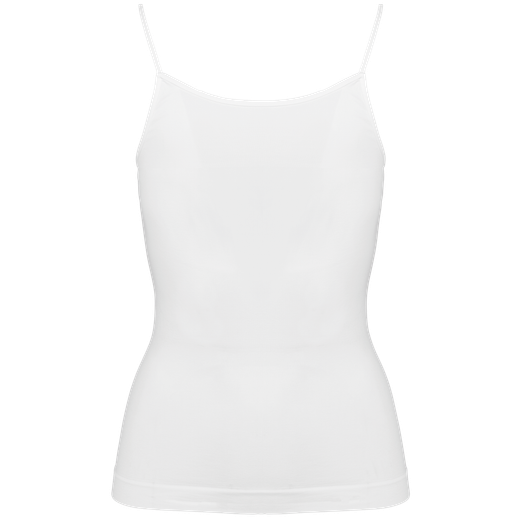 Canotta donna ecosostenibile senza cuciture spalline sottili