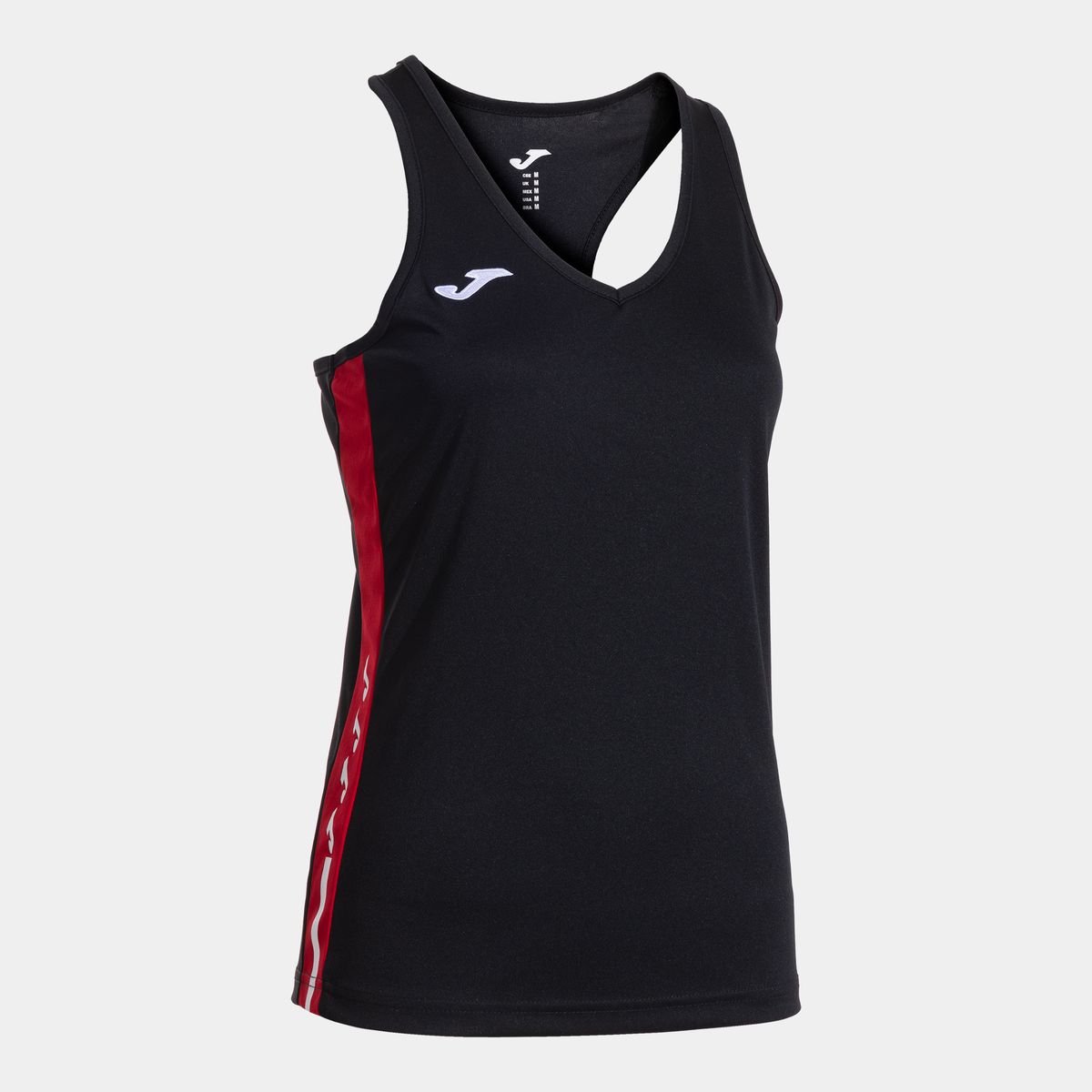 Camiseta Tirantes Olimpiada Negro Rojo