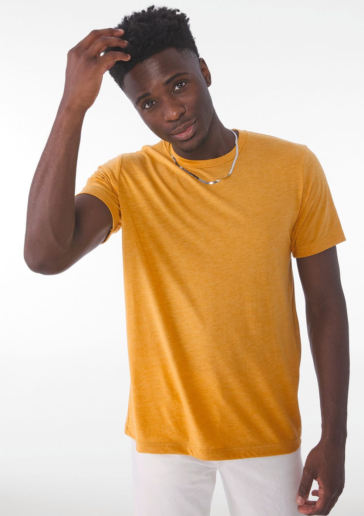 Camiseta Triblend cuello redondo MUSTARD TRIBLEND-M