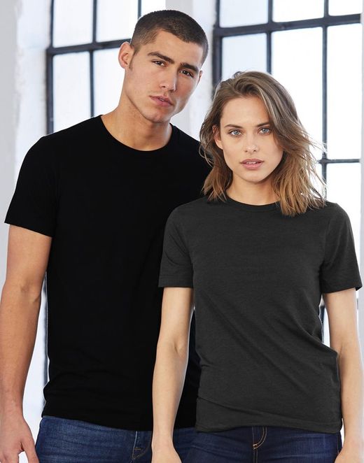 Camiseta triblend 135gr manga corta unisex