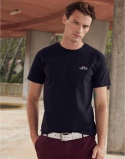 Vintage T-Shirt mit kleinem Logo-Druck