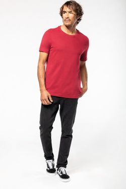 Camiseta vintage manga corta hombre