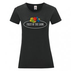 Camiseta Vintage mujer logo grande impreso