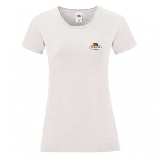 Camiseta Vintage mujer logo pequeño impreso