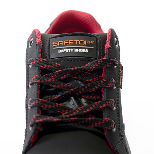 CAMPIO, zapato S3 casual de cordones en cuero flor vacuno DESCAT