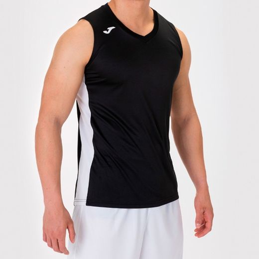 Cancha Iii T-Shirt White-Black Sleeveless