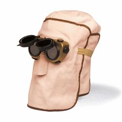 CAPYWELD PLUS, capuz de cuero soldar con gafas (sin filtros)